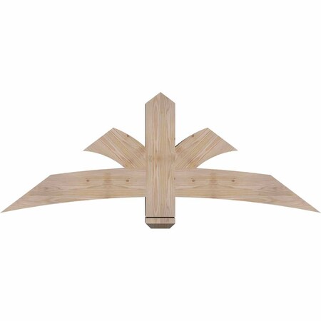 Ekena Millwork Davenport Smooth Timber Gable Bracket, Douglas Fir, 60"W x 22"H x 5 1/2"D x 5 1/2"F, 9/12 Pitch GBW060X22X0606DAV00SDF
